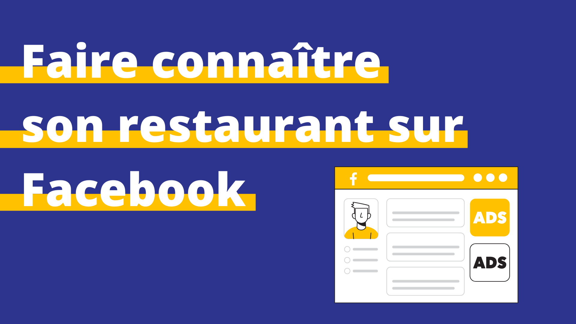 faire connaître restaurant Facebook